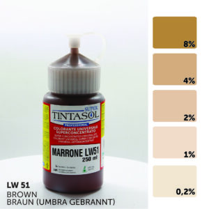 Kleurconcentraat bruin LW51 - Tintasol