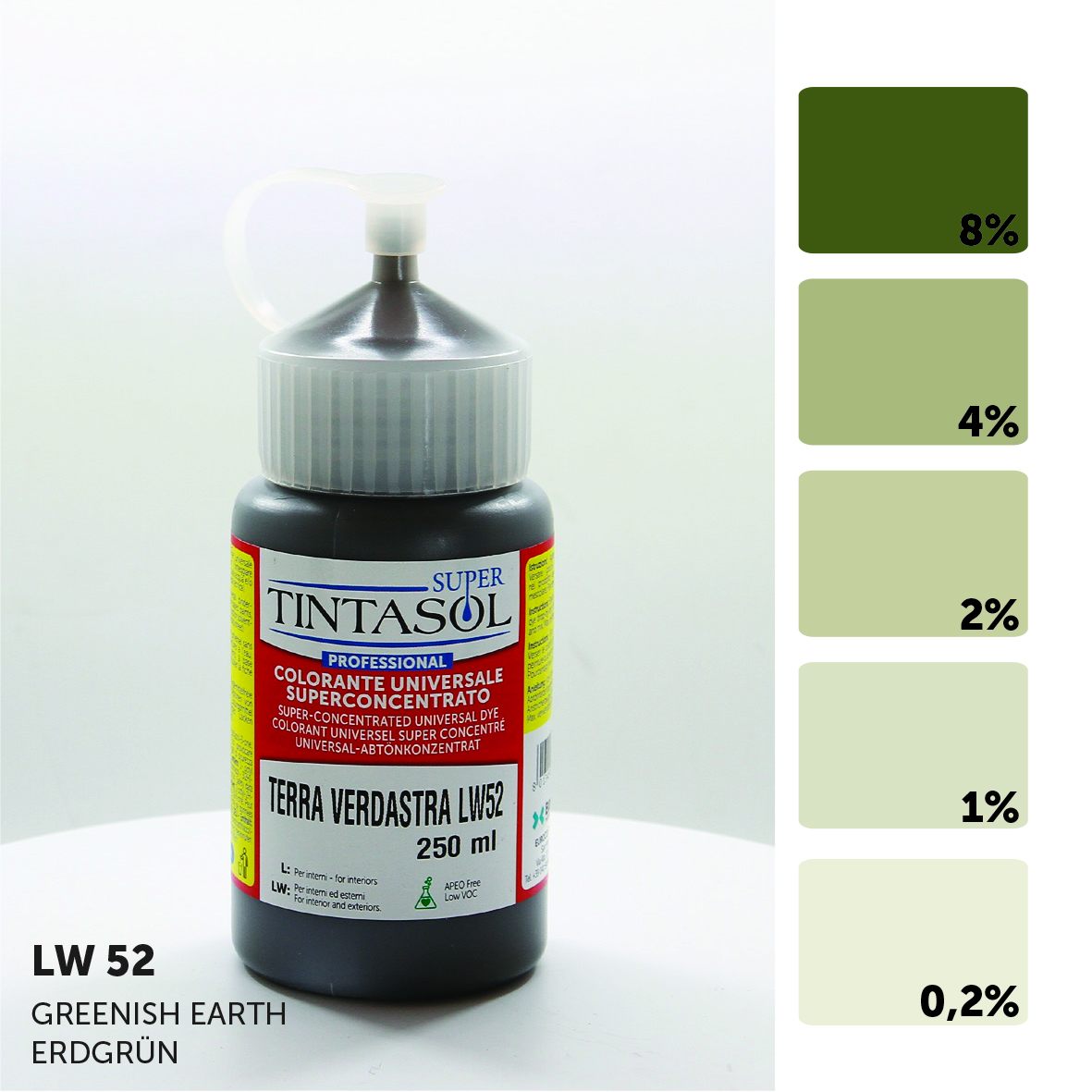Kleurconcentraat groene aarde LW52 - Tintasol