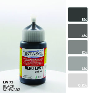 Kleurconcentraat zwart LW71 - Tintasol
