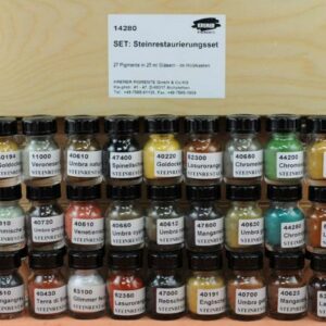Assortiment steenrestauratie pigment