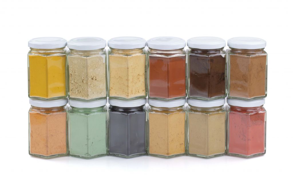 Assortiment aardpigmenten, assortiment aardkleuren 14294