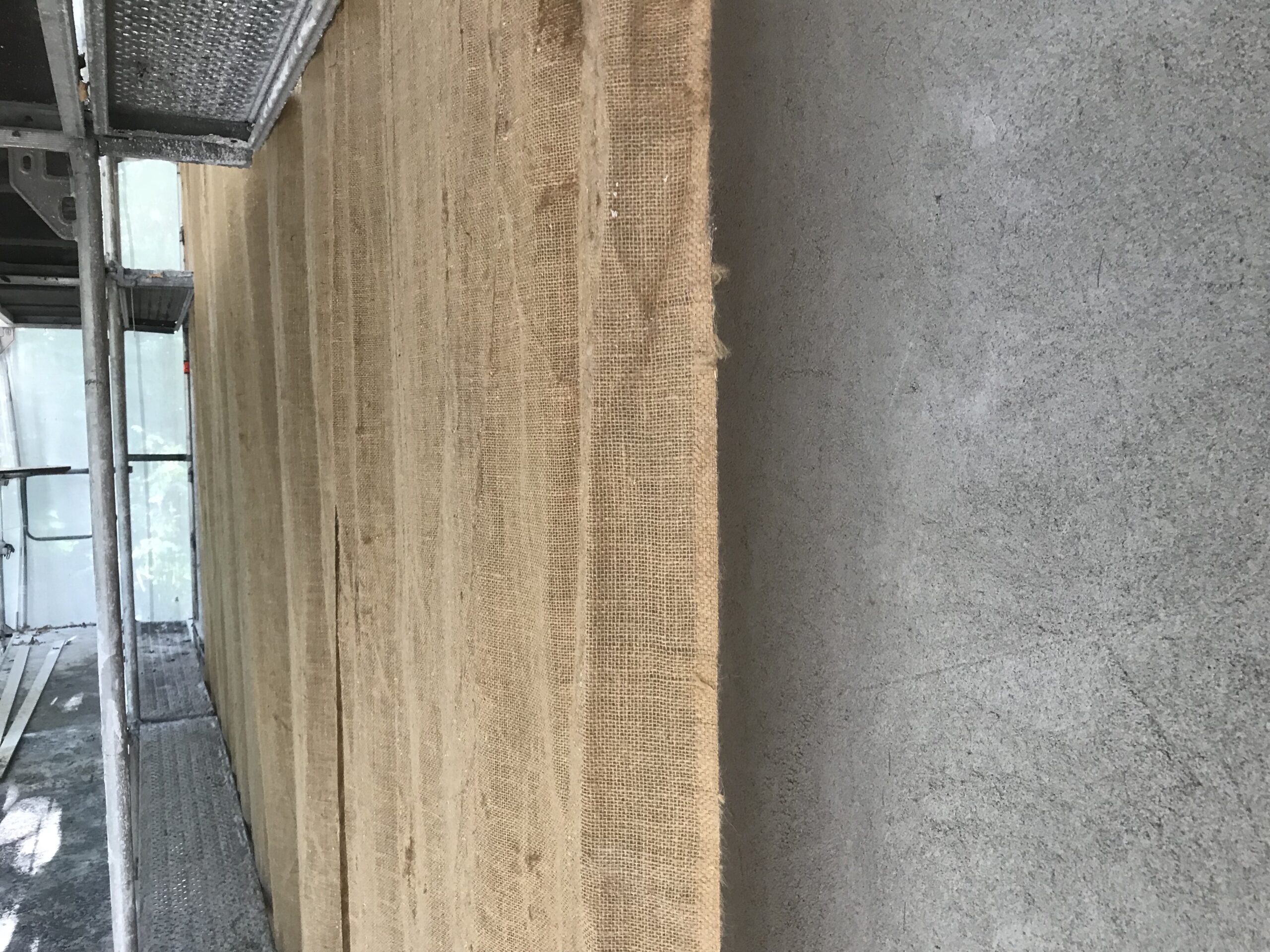 Jute beschermdoek kalkpleister