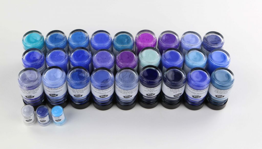 Assortiment blauw pigment - Afbeelding 2