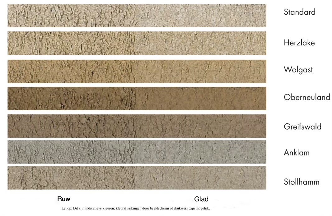 Marbos schelpkalk kleuren