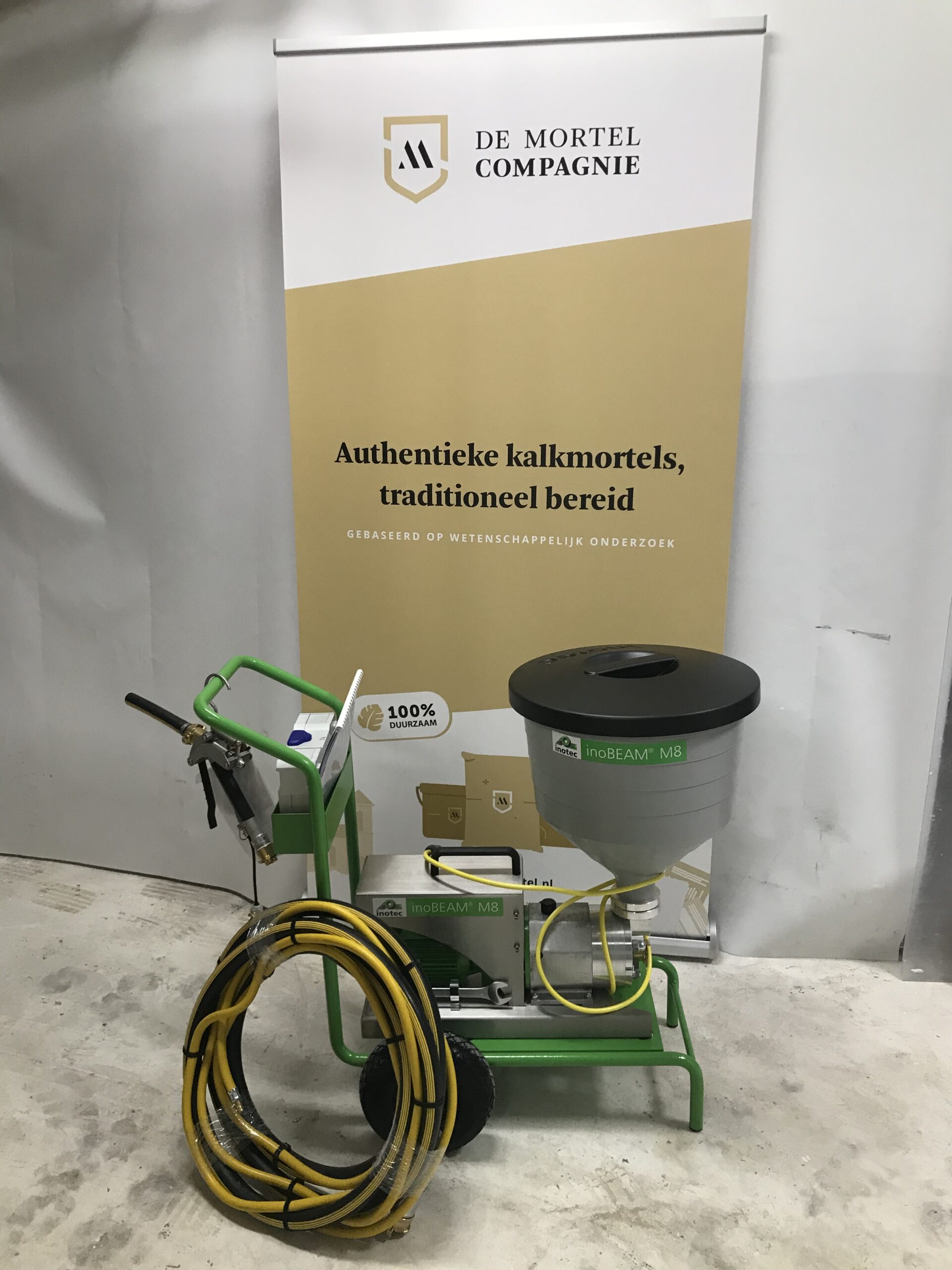 Schelpkalk voegmortel machinaal