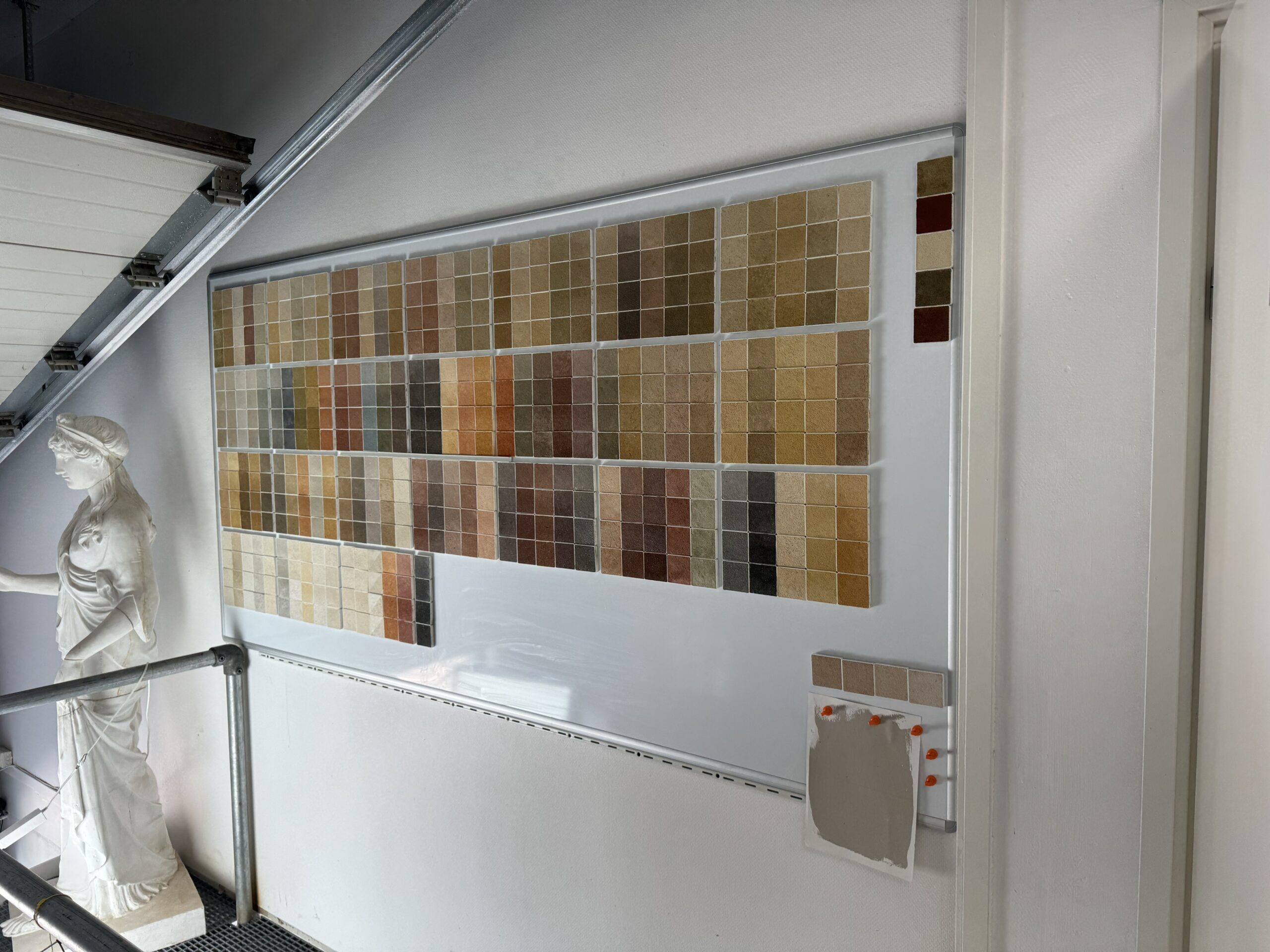 Kalkshop kleurdoseringen sampleboard